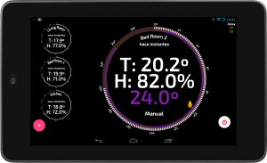 Smart Thermostat running on an old Nexus 7 (2012)