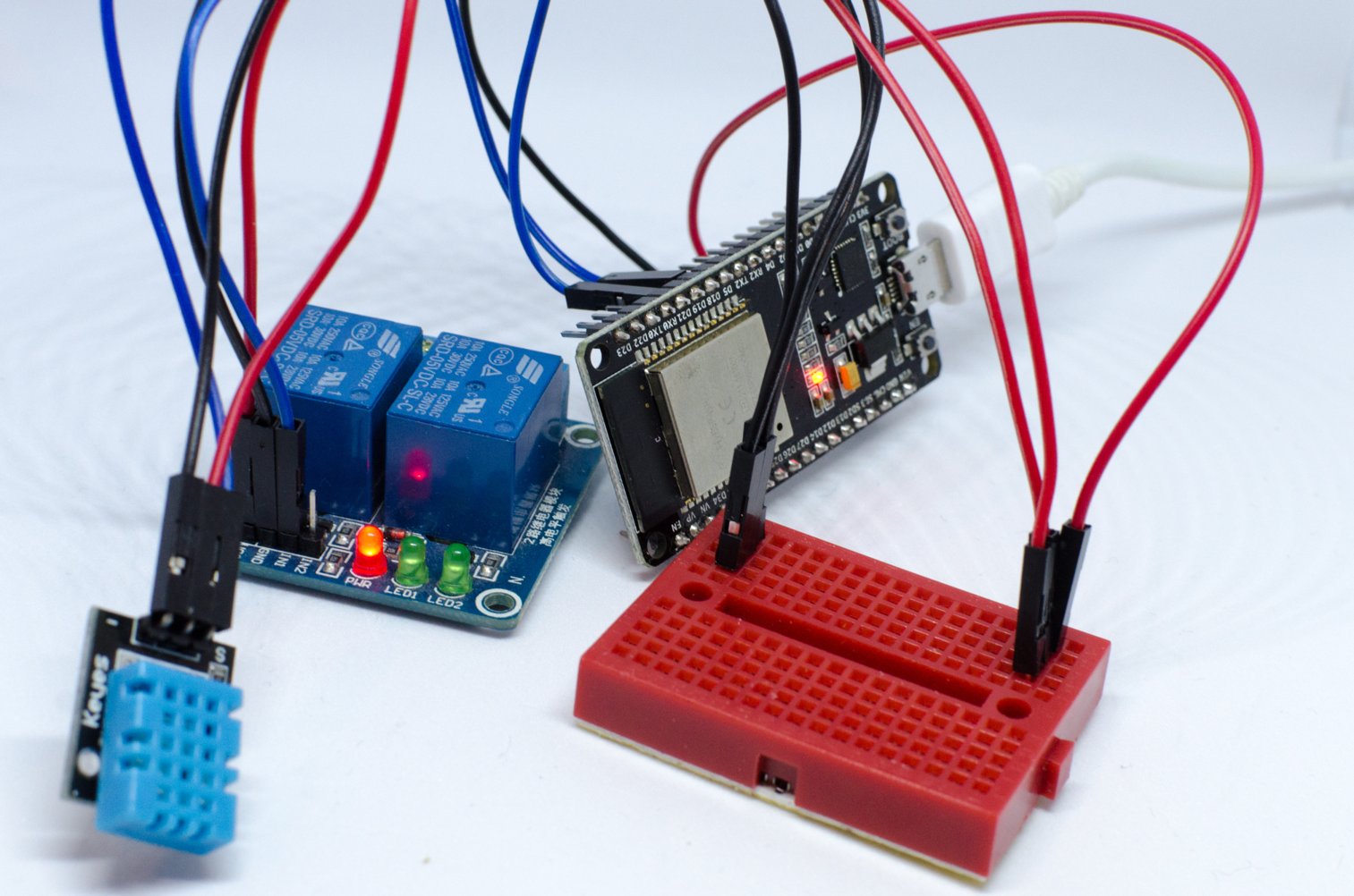 Wireless relay sensor with one esp32 smart thermostat eu