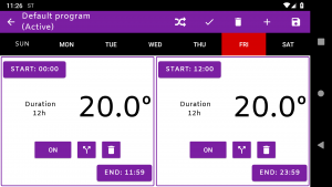 La app termostato 6